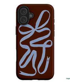 Mocha Ribbon Printed Phone Cases iPhone 16 Plus / Armoured by Jasmine Dowling - The Dairy