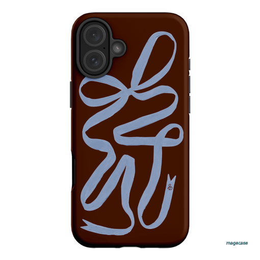 Mocha Ribbon Printed Phone Cases iPhone 16 Plus / Armoured by Jasmine Dowling - The Dairy