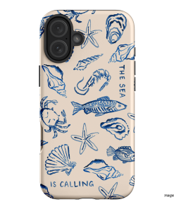 Sea Call Printed Phone Cases iPhone 16 Plus / Armoured by Cass Deller - The Dairy