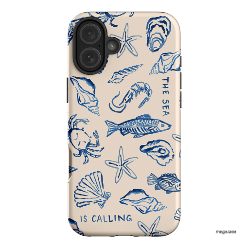 Sea Call Printed Phone Cases iPhone 16 Plus / Armoured by Cass Deller - The Dairy