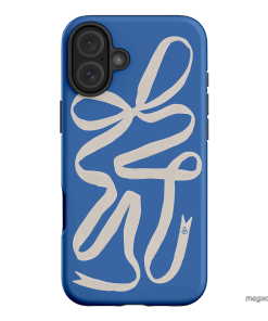 Something Blue Ribbon Printed Phone Cases iPhone 16 Plus / Armoured by Jasmine Dowling - The Dairy