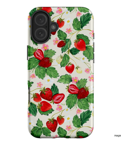 Strawberry Patch Printed Phone Cases iPhone 16 Plus / Armoured by Ellie Mae - The Dairy