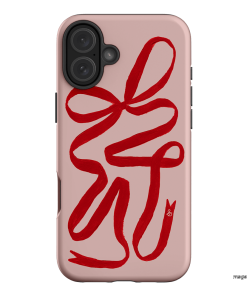 Valentine Ribbon Printed Phone Cases iPhone 16 Plus / Armoured by Jasmine Dowling - The Dairy