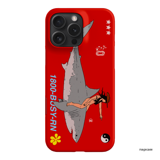 1800-Busy Rn in Red Printed Phone Cases iPhone 16 Pro Max / Snap by Easty Beasty - The Dairy