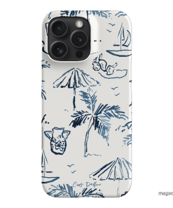 Balmy Blue Printed Phone Cases iPhone 16 Pro Max / Snap by Cass Deller - The Dairy