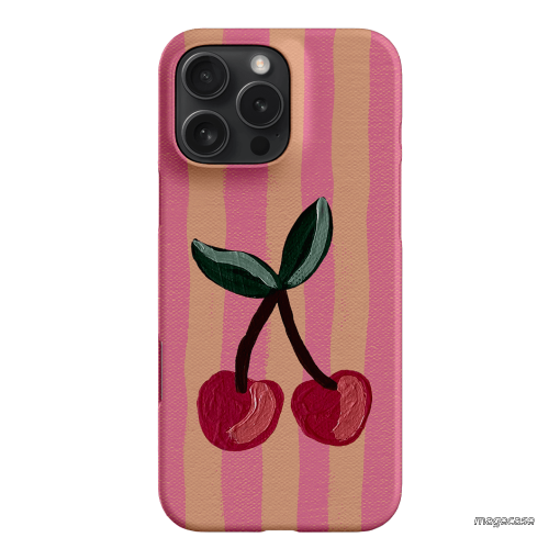Cherry On Top Printed Phone Cases iPhone 16 Pro Max / Snap by Amy Gibbs - The Dairy