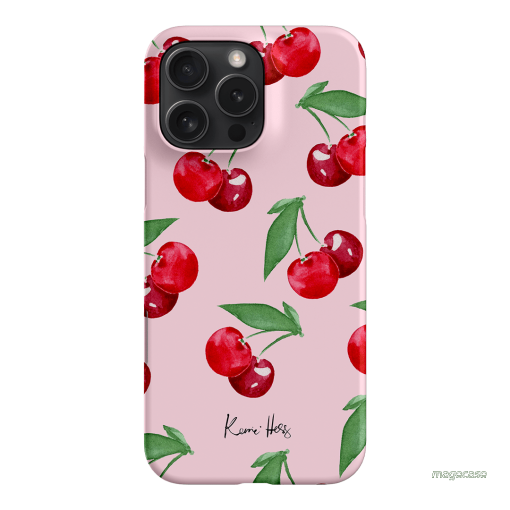 Cherry Rose Printed Phone Cases iPhone 16 Pro Max / Snap by Kerrie Hess - The Dairy