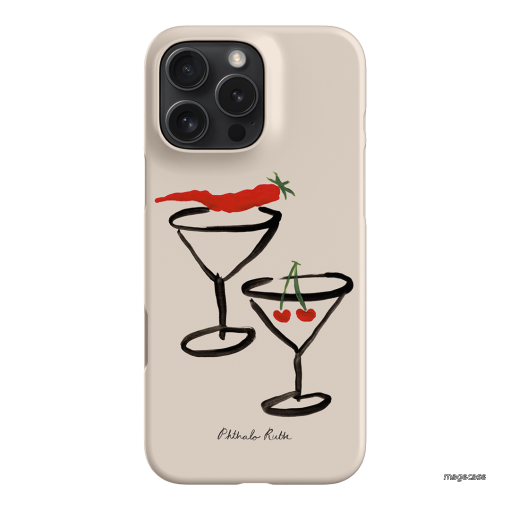 Chilli Cherry Printed Phone Cases by Phthalo Ruth - The Dairy