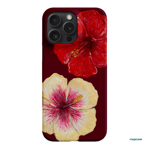 Hibiscus Flower Printed Phone Cases iPhone 16 Pro Max / Snap by BG. Studio - The Dairy