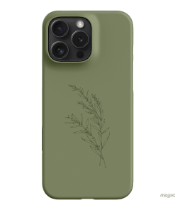 Khaki Wattle Printed Phone Cases iPhone 16 Pro Max / Snap by Typoflora - The Dairy