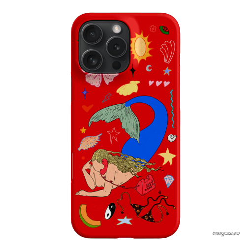 Mermaid Salad Scarlet Printed Phone Cases iPhone 16 Pro Max / Snap by Easty Beasty - The Dairy