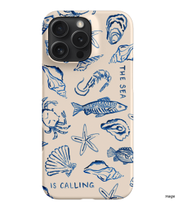 Sea Call Printed Phone Cases iPhone 16 Pro Max / Snap by Cass Deller - The Dairy