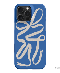 Something Blue Ribbon Printed Phone Cases iPhone 16 Pro Max / Snap by Jasmine Dowling - The Dairy