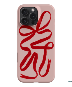 Valentine Ribbon Printed Phone Cases iPhone 16 Pro Max / Snap by Jasmine Dowling - The Dairy