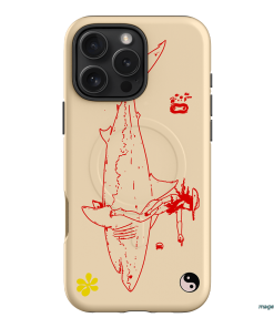 1800-Busy-Rn in Cream Printed Phone Cases iPhone 16 Pro Max / Armoured MagSafe by Easty Beasty - The Dairy