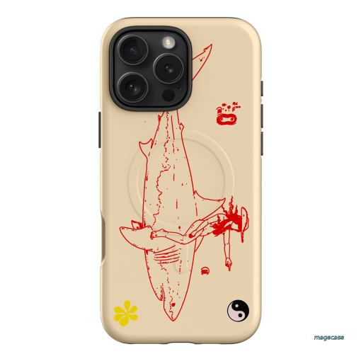 1800-Busy-Rn in Cream Printed Phone Cases iPhone 16 Pro Max / Armoured MagSafe by Easty Beasty - The Dairy