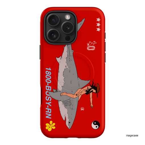 1800-Busy Rn in Red Printed Phone Cases iPhone 16 Pro Max / Armoured MagSafe by Easty Beasty - The Dairy