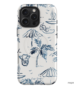 Balmy Blue Printed Phone Cases iPhone 16 Pro Max / Armoured MagSafe by Cass Deller - The Dairy