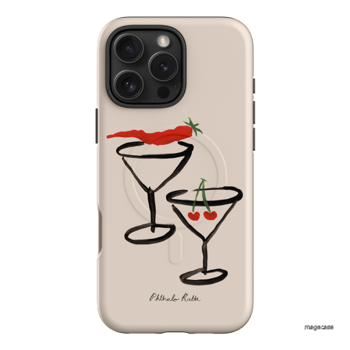 Chilli Cherry Printed Phone Cases by Phthalo Ruth - The Dairy