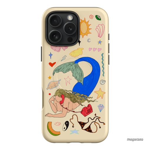 Mermaid Salad Cream Printed Phone Cases iPhone 16 Pro Max / Armoured MagSafe by Easty Beasty - The Dairy