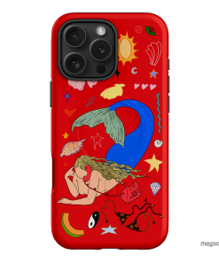 Mermaid Salad Scarlet Printed Phone Cases iPhone 16 Pro Max / Armoured MagSafe by Easty Beasty - The Dairy
