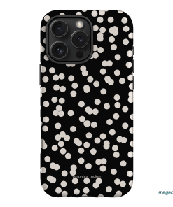 Mini Confetti Noir Printed Phone Cases iPhone 16 Pro Max / Armoured MagSafe by Veronica Tucker - The Dairy