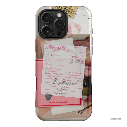 Missed Call Printed Phone Cases iPhone 16 Pro Max / Armoured MagSafe by Jasmine Dowling - The Dairy