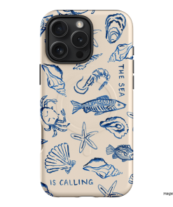Sea Call Printed Phone Cases iPhone 16 Pro Max / Armoured MagSafe by Cass Deller - The Dairy
