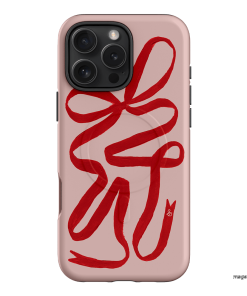 Valentine Ribbon Printed Phone Cases iPhone 16 Pro Max / Armoured MagSafe by Jasmine Dowling - The Dairy
