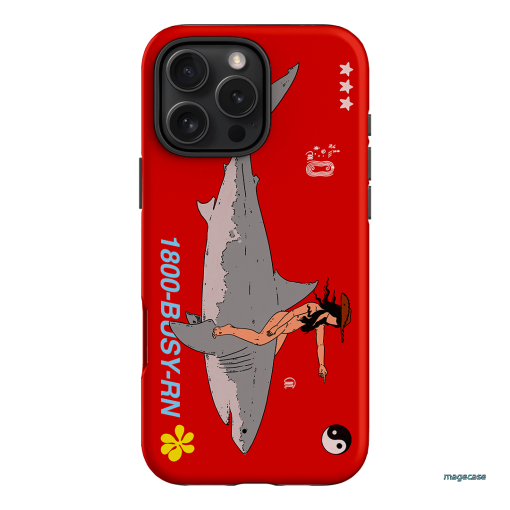 1800-Busy Rn in Red Printed Phone Cases iPhone 16 Pro Max / Armoured by Easty Beasty - The Dairy