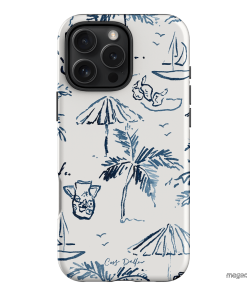 Balmy Blue Printed Phone Cases iPhone 16 Pro Max / Armoured by Cass Deller - The Dairy