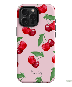 Cherry Rose Printed Phone Cases iPhone 16 Pro Max / Armoured by Kerrie Hess - The Dairy