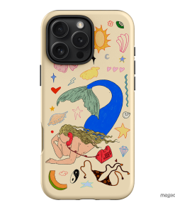 Mermaid Salad Cream Printed Phone Cases iPhone 16 Pro Max / Armoured by Easty Beasty - The Dairy