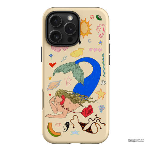 Mermaid Salad Cream Printed Phone Cases iPhone 16 Pro Max / Armoured by Easty Beasty - The Dairy