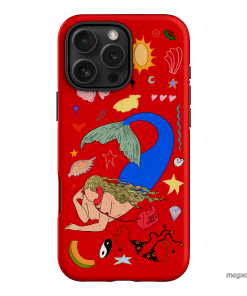 Mermaid Salad Scarlet Printed Phone Cases iPhone 16 Pro Max / Armoured by Easty Beasty - The Dairy