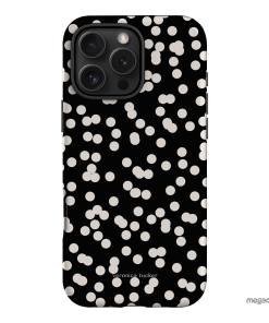 Mini Confetti Noir Printed Phone Cases iPhone 16 Pro Max / Armoured by Veronica Tucker - The Dairy