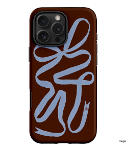 Mocha Ribbon Printed Phone Cases iPhone 16 Pro Max / Armoured by Jasmine Dowling - The Dairy