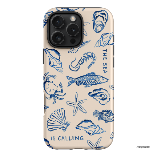Sea Call Printed Phone Cases iPhone 16 Pro Max / Armoured by Cass Deller - The Dairy