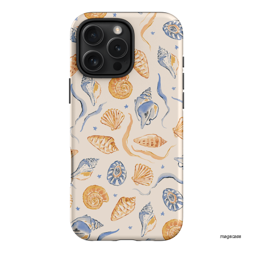 Shells & Swirls Printed Phone Cases by Cass Deller - The Dairy