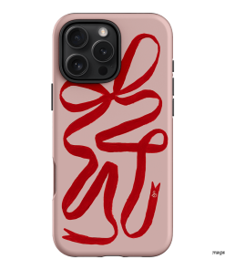 Valentine Ribbon Printed Phone Cases iPhone 16 Pro Max / Armoured by Jasmine Dowling - The Dairy