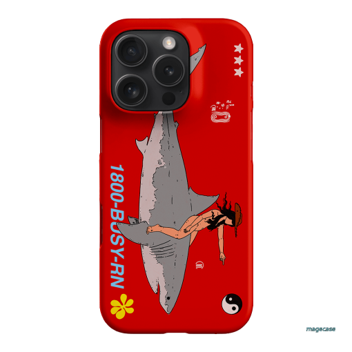 1800-Busy Rn in Red Printed Phone Cases iPhone 16 Pro / Snap by Easty Beasty - The Dairy