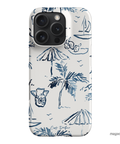 Balmy Blue Printed Phone Cases iPhone 16 Pro / Snap by Cass Deller - The Dairy