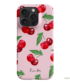 Cherry Rose Printed Phone Cases iPhone 16 Pro / Snap by Kerrie Hess - The Dairy