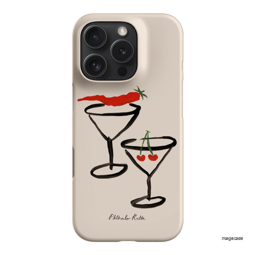Chilli Cherry Printed Phone Cases by Phthalo Ruth - The Dairy