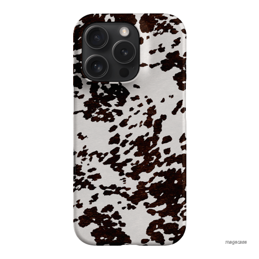 Cowhide Charm Printed Phone Cases iPhone 16 Pro / Snap by The Dairy - The Dairy