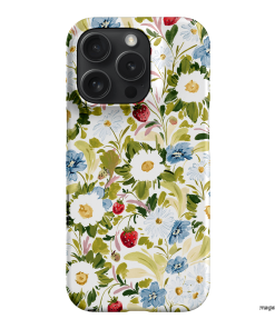 Garden Strawberries Printed Phone Cases iPhone 16 Pro / Snap by Ellie Mae - The Dairy