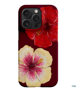 Hibiscus Flower Printed Phone Cases iPhone 16 Pro / Snap by BG. Studio - The Dairy