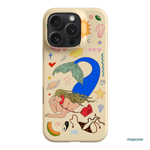 Mermaid Salad Cream Printed Phone Cases iPhone 16 Pro / Snap by Easty Beasty - The Dairy