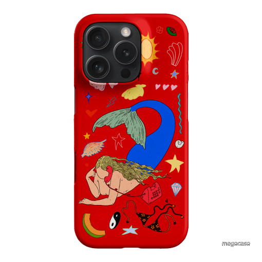 Mermaid Salad Scarlet Printed Phone Cases iPhone 16 Pro / Snap by Easty Beasty - The Dairy