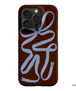 Mocha Ribbon Printed Phone Cases iPhone 16 Pro / Snap by Jasmine Dowling - The Dairy